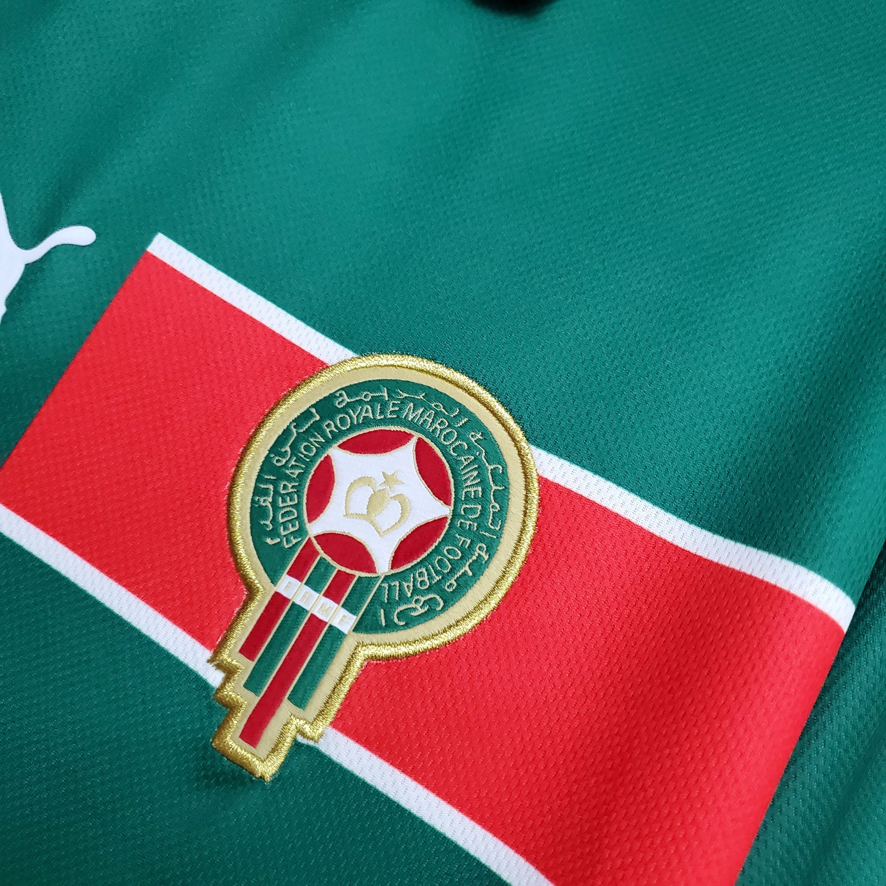 Camiseta retro de Marruecos para local, 1998