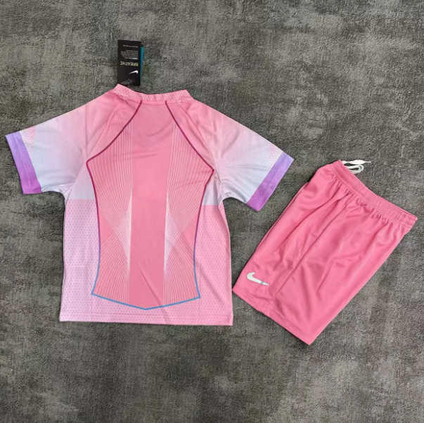 Conjunto infantil del PSG 25/26 rosa