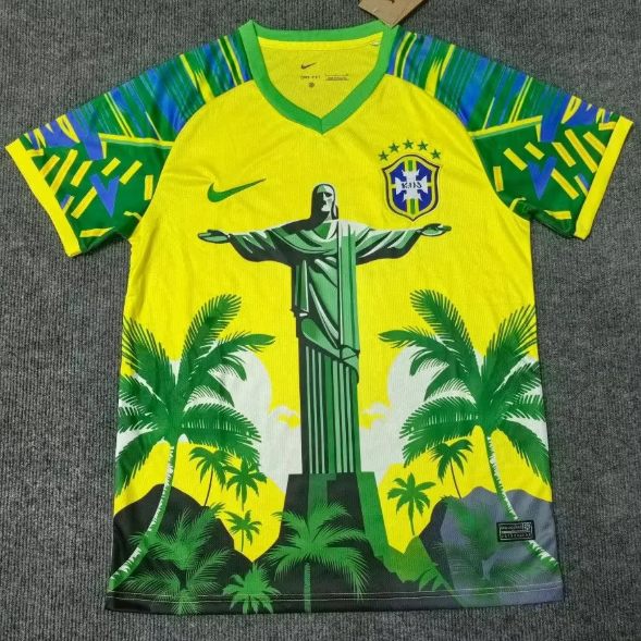 Camiseta especial negra y verde de Brasil 25/26