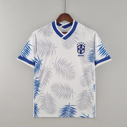 Camiseta de Brasil Edición Especial Blanca y Azul 2022