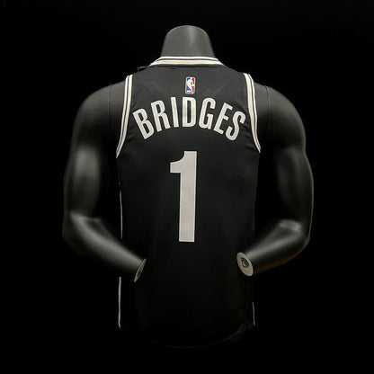 Camiseta de baloncesto de los Brooklyn Nets BRIDGES 1 de la NBA