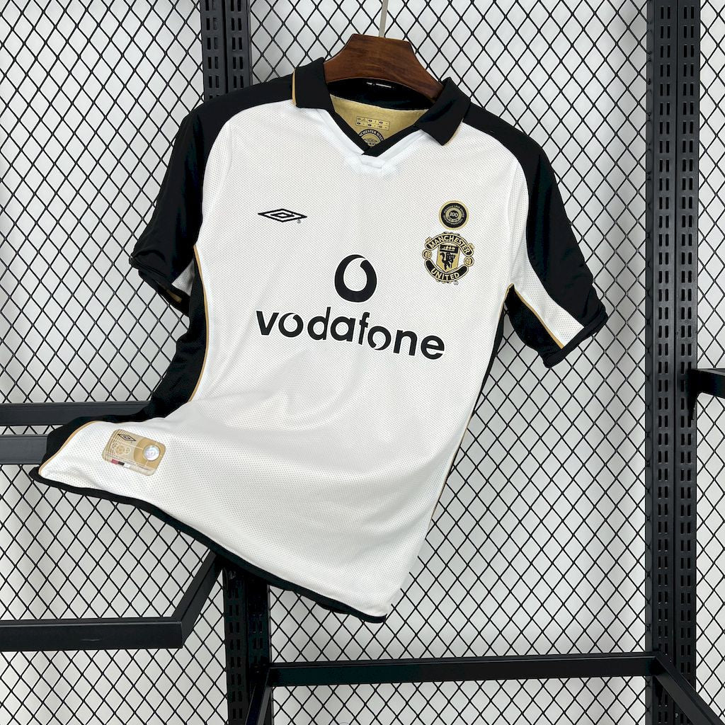 Camiseta retro reversible del centenario del Manchester United 2001/02