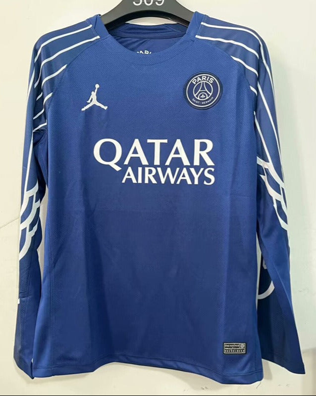 Camiseta azul de manga larga del PSG (Tallas 25/26)