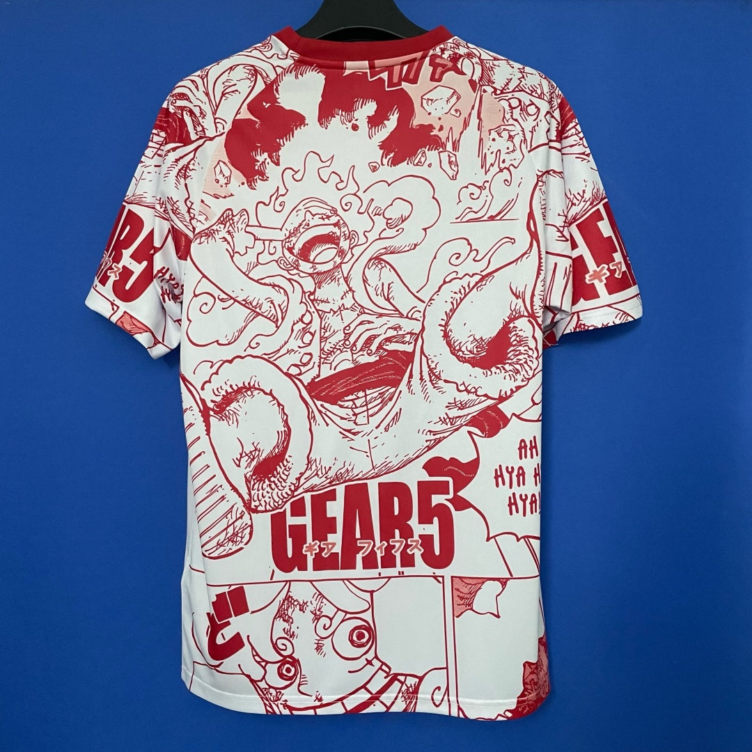 Nueva camiseta especial roja de anime japonés 25/26